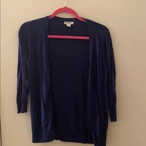 Old Navy blue 3/4 sleeve button up cardigan